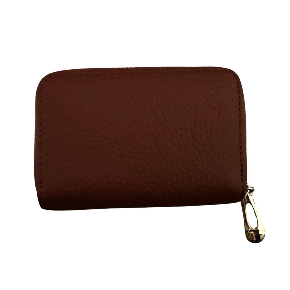 NWT Genuine Leather Compact Bee Wallet / Card Holder - Small - Picture 2 of 3